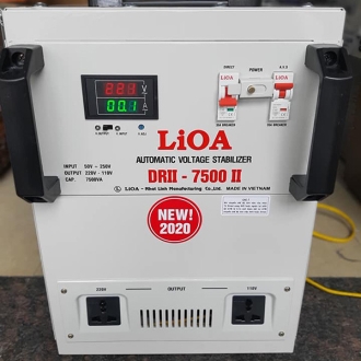 Ổn áp lioa 7.5kva 7500va đời mới SH-7500II DRI-7500II DRII-7500II